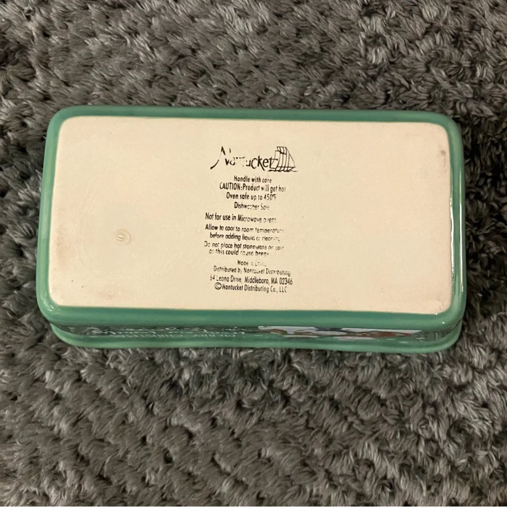 Nantucket ceramic mini loaf pan 